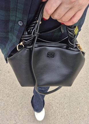 Сумка жіноча ganni чорна 3