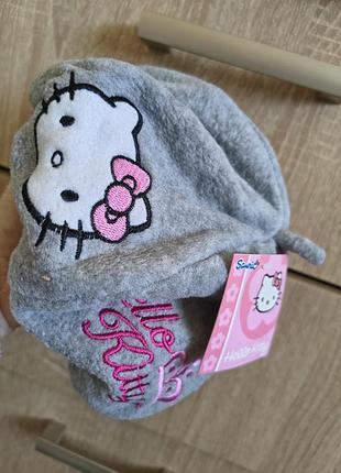Детский флисовый берет теплый disney hello kitty р.52, 54 разные есть