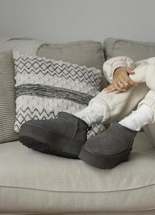 Ugg ultra mini platform gray 6