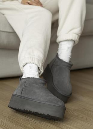 Ugg ultra mini platform gray 9