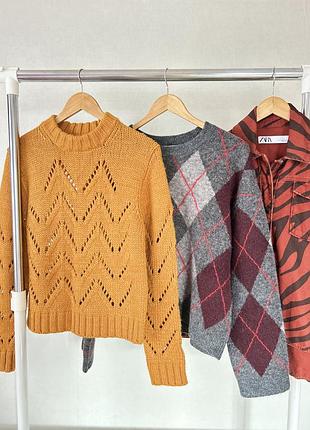 Теплий гірчичний светр з вовною h&m 🧡🍂 3