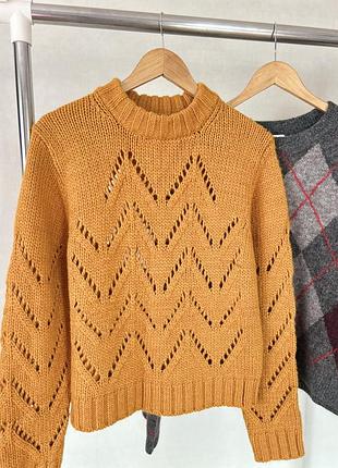 Теплий гірчичний светр з вовною h&m 🧡🍂 2