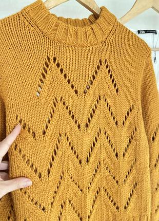 Теплий гірчичний светр з вовною h&m 🧡🍂 5