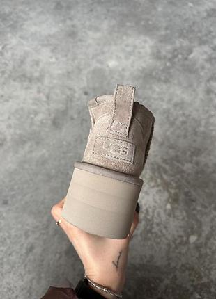 Ugg ultra mini platform light grey 10
