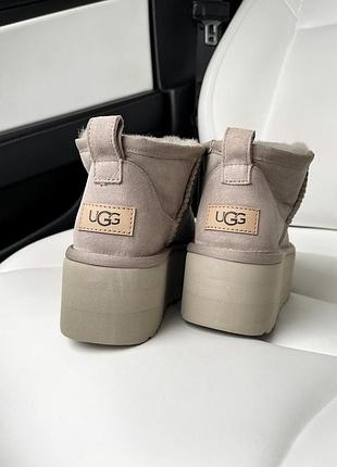 Ugg ultra mini platform light grey 7