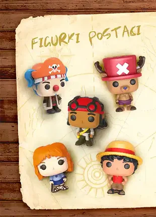 Іграшки кіндер kinder joy one piece funko pop,, ван піс, луффі, чоппер, баггі, намі, усопп