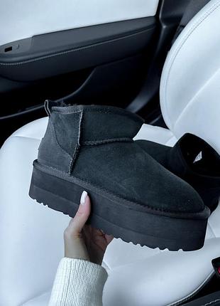Ugg ultra mini platform black 10