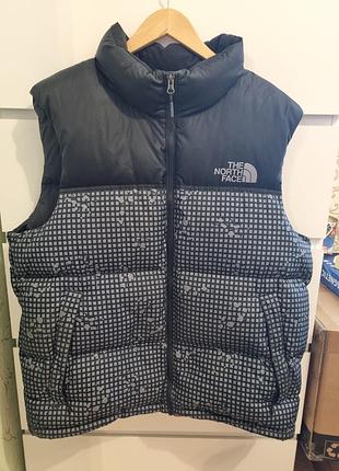 Жилетка чоловіча the north face чорна, сіра, xl