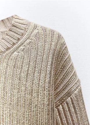 Вʼязаний укорочений светр кофта zara 2