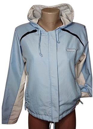 Винтажная олимпийка ellesse y2k светло-голубая / женская мастерская спортивная кофта с капюшоном ретро 90s-00s