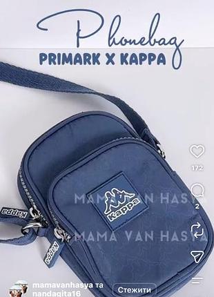Сумка унісекс kappa phonebag синя