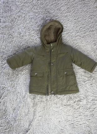 Куртка для хлопчиків fagottino зимова хакі 80 см