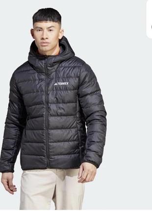 Куртка пуховик демізесонна з капюшоном adidas terrex розмір xs та s