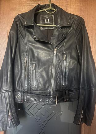 Шкіряна куртка косуха zara