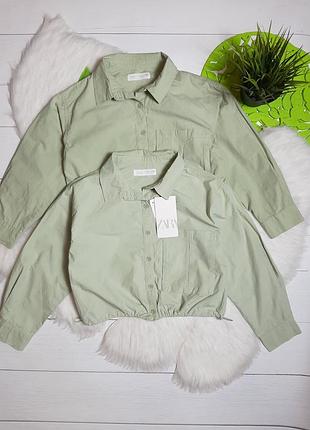 Стильні сорочки zara в двох розмірах