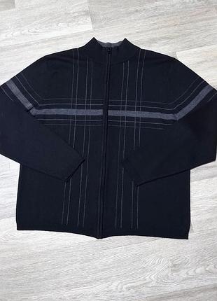 Мужской лёгкий свитер на молнии , размер xl-xxl .