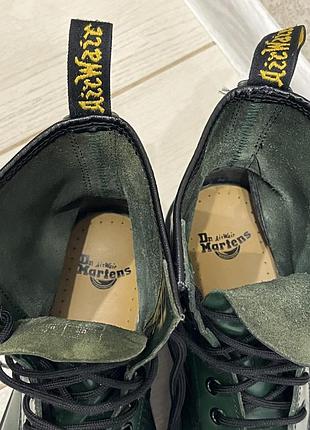 Черевики жіночі dr. martens smooth зелені 7
