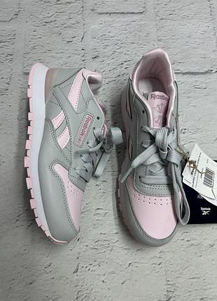 Светящиеся детские кроссовки reebok classic leather step ’n’ flash (gw9173) оригинал, размер 32.5