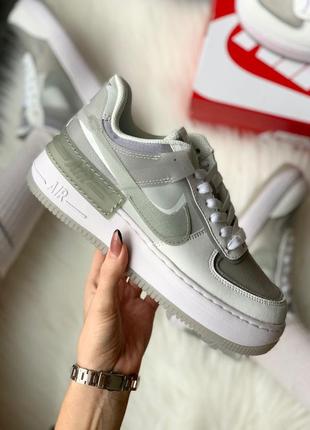 Кросівки nike air force shadow white grey кроссовки