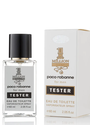 Тестер hologram для мужчин paco rabanne 1 million lucky /пако рабан 1 миллион лакки / 60 ml.