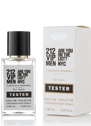 Тестер hologram carolina herrera 212 vip men / 212 віайпі мен кароліна еррера / 60 ml