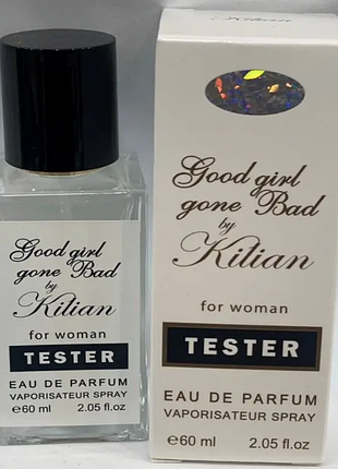 Тестер hologram жіночої туалетної води kilian good girl gone bad / кіліан гуд герл перегон бід / 60 мл