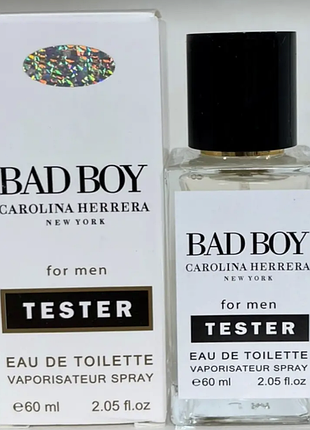 Тестер hologram для чоловіків carolina herrera bad boy/ кароліна херрера — бід бой/60 мл.