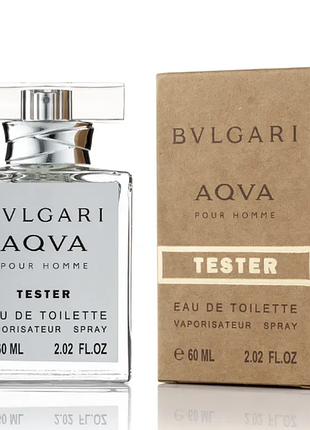 Тестер gold bvlgari aqva pour homme / булгаї аква / вода для чоловіків / 60ml