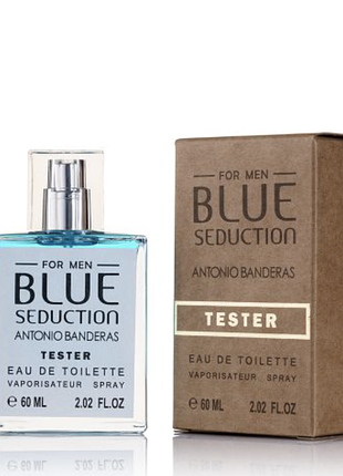 Тестер gold antonio banderas blue seduction for men/антонио бандерас блу седакшн/ 60 мл