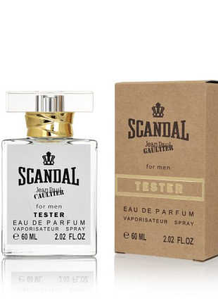 Тестер gold 60 мл jean paul gaultier scandal pour homme (скандал для чоловіків)