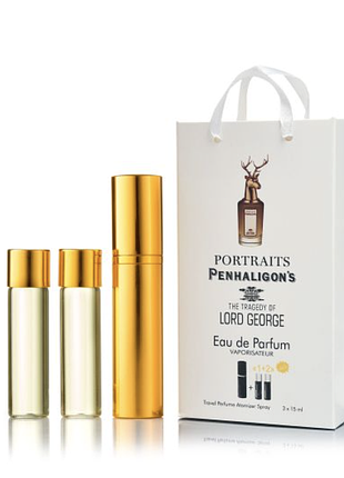 Парфюм набор 3/15 мл penhaligon's the tragedy of lord george (пенхалигонс зе траджеди оф лорд джордж) 45 мл