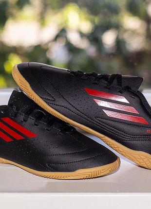 Футзалки, кроссовки adidas deportivo ii in juniorif1412 black/red/gym 35 р. оригинал