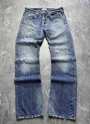 Джинси чоловічі levi’s 501 bootcut flared сині vintage розмір 31/33