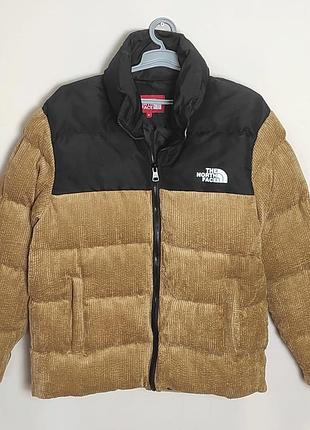 Пуховик the north face beige