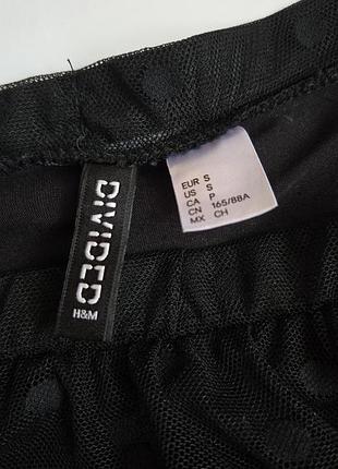 Блуза женская черная h&amp;m, s 3