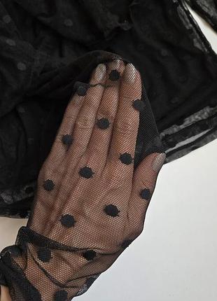 Блуза женская черная h&amp;m, s 4