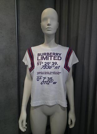 Burberry женская футболка оверсайз крой s - m