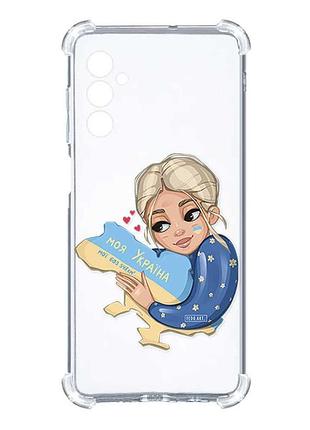 Чехол с утолщёнными углами на samsung galaxy a27 моя украина (принт 24)
