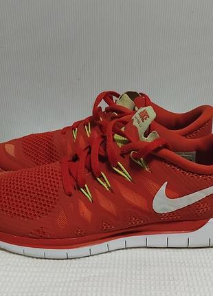 Кросівки жіночі nike free 5.0 червоні, розмір 38.5, довжина устілки 24 см
