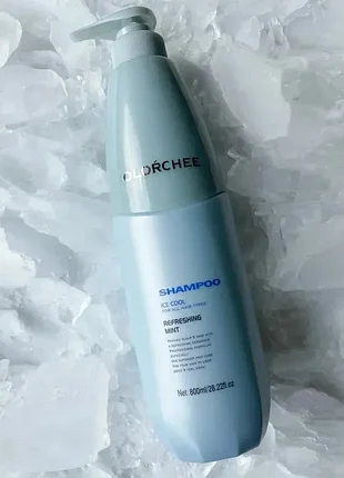 Шампунь для роста волос olorchee ice cool shampoo с ментолом