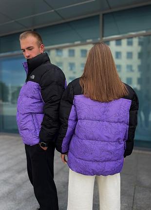 Пуховик the north face black/violet 6