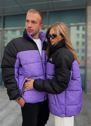 Пуховик the north face black/violet