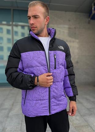 Пуховик the north face black/violet 7