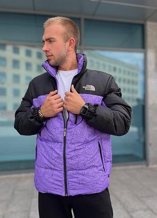 Пуховик the north face black/violet 9