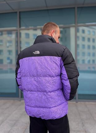 Пуховик the north face black/violet 5