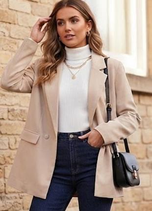 Блейзер, boohoo, uk12, eur40, oversized, великобританія