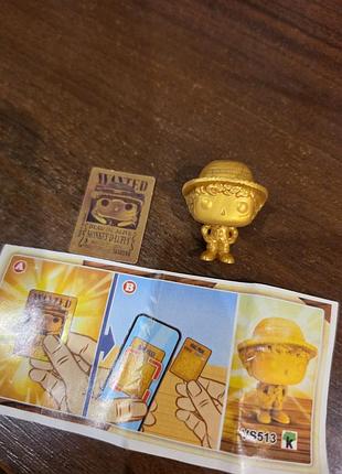 Колекціонування funko золотий монкі д. луффі (kinder joy one piece funko) — vs513