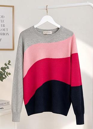 Кашемировый свитер autograph 100% pure cashmere колорблок