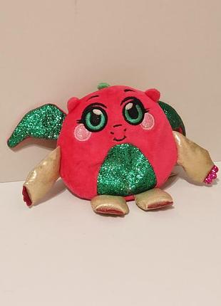 Mush meez squeezy squishy moldable stuffed plush 6" dragon, игрушка антистресс жемкаялка 3