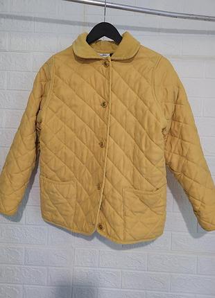 Стильна стьобана куртка antonelle (франція) в стилі barbour